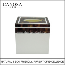 Hot Sale Pen Shell Mosaic Tissue Box Cover for Hotel